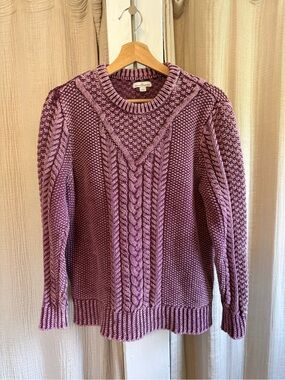 L.L. Bean Signature Cotton Fisherman Sweater- Large